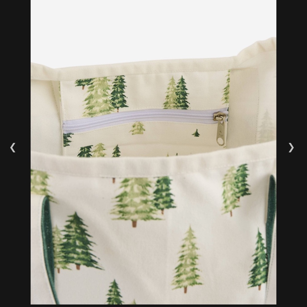 Evergreen Trees Canvas Tote Bag - Picture 3 of 6